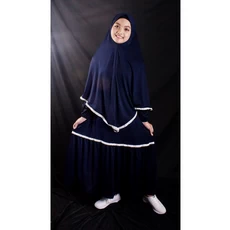 Gamis Anak Jersey Niqab 8 Tahun