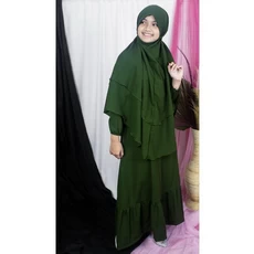 Gamis Anak Ungu SMP 11 Tahun