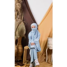 Baju Anak Syari Polos 11 Tahun