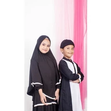 Baju Syari Ibu Dan Anak TPA 10 Tahun