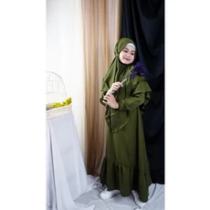 Gamis Anak Wolfis Polos Promo