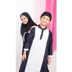 Gamis Ibu Anak Polos Remaja