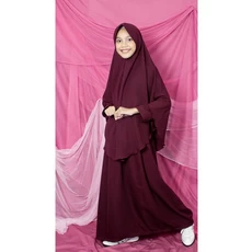 Gamis Anak Ungu Lebaran Terbaru