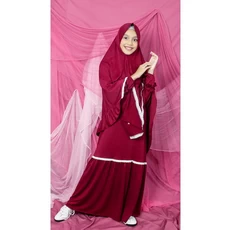 Gamis Anak Ungu SD Grosir