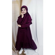 Jual Gamis Anak Perempuan Niqab 6 Tahun