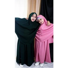 Gamis Anak Warna Navy Ngaji 13 Tahun