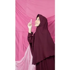 Gamis Anak Bahan Moscrepe SMP Tanggung