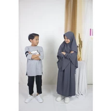 Gamis Anak Warna Navy Pesantren Anak Tanggung