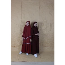 Baju Muslim Anak Bercadar One Set Terbaru