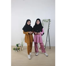 Gamis Anak Alwa Hijab One Set Reseller