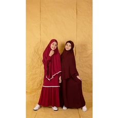 Gamis Syar'I Couple Ibu Dan Anak Niqab Promo