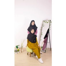 Gamis Anak Terbaru Kombinasi One Set Promo