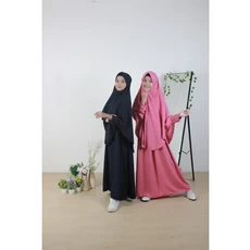 Gamis Anak Polos Terbaru Niqab 8 Tahun