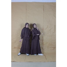 Baju Gamis Anak Warna Hitam Pesantren 11 Tahun