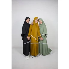 Gamis Anak Warna Putih Lebaran 13 Tahun