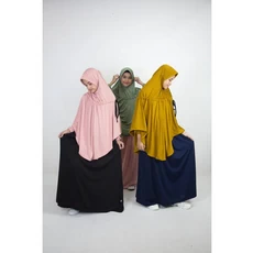 Baju Gamis Anak Bercadar Pesantren 5 Tahun
