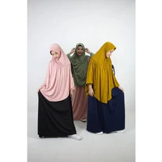 Baju Muslim Anak Perempuan Warna Putih Polos Terbaru 2023