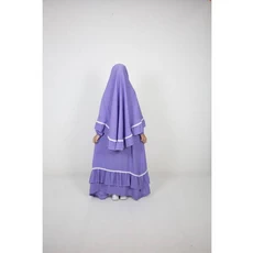 Gamis Anak Kombinasi Polos TPA Reseller