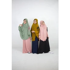 Kerudung Syari Anak One Set Dropship