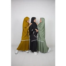 Gamis Anak Warna Navy SD 7 Tahun