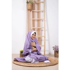 Gamis Anak Syar'I Bahan Wolfis Lebaran 8 Tahun
