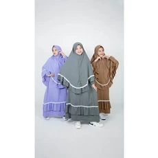 Gamis Katun Anak Wisuda SD Tanggung