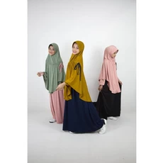 Gamis Putih Anak Rabbani Cadar 13 Tahun