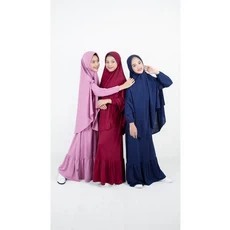Baju Gamis Couple Ibu Dan Anak Cadar 11 Tahun