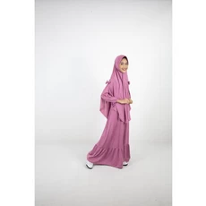 Gamis Anak Warna Biru Ngaji 9 Tahun