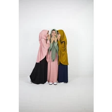 Gamis Anak Syar'I Bahan Wolfis Seragam 6 Tahun