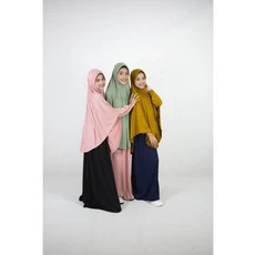 Baju Muslim Putih Anak Perempuan SMP 7 Tahun