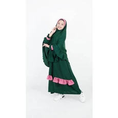 Gamis Cantik Anak Perempuan Niqab 9 Tahun