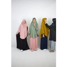 Baju Gamis Anak Perempuan Syar I SetCel Grosir