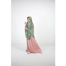 Gamis Anak Syar'I Bahan Wolfis Niqab Reseller