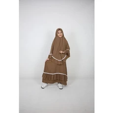 Dress Muslim Anak One Set Anak Tanggung