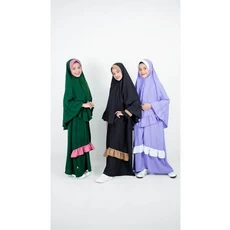 Gamis Anak Warna Hijau Ngaji Grosir