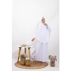 Jual Gamis Anak Perempuan Putih Cadar Umur 13 Tahun