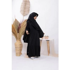 Gamis Anak Warna Navy Hitam TPA Grosir