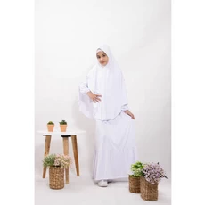 Gamis Anak Warna Navy Putih Seragam Reseller