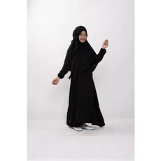 Gamis Jeans Anak Perempuan Hitam Murah ABG