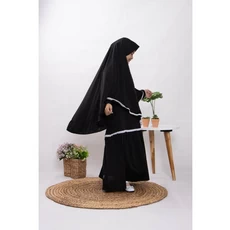 Baju Gamis Anak Warna Hitam Umur 8 Tahun