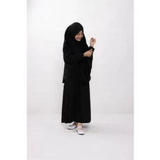 Jual Baju Muslim Anak Perempuan Lucu Hitam Niqab Umur 7 Tahun