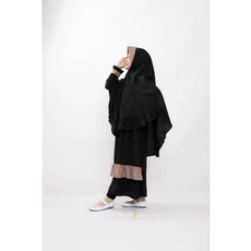 Gamis Jeans Anak Perempuan Hitam TPA Grosir