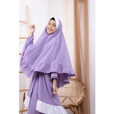 Gamis Anak Hijau Botol SD ABG