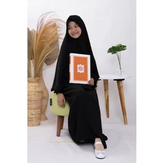 Baju Gamis Anak Perempuan Hitam SMP Reseller