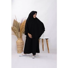 Gamis Monalisa Anak Hitam Lebaran Umur 9 Tahun