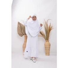 Jual Baju Muslim Anak Perempuan Lucu Putih Polos ABG