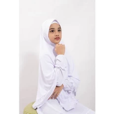 Jual Baju Muslim Anak Perempuan Lucu Putih SD Reseller