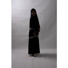 Gamis Hitam Anak Hitam MTS Grosir