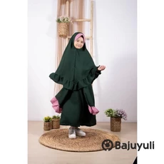 Baju Muslim Anak Putih Niqab Anak Tanggung